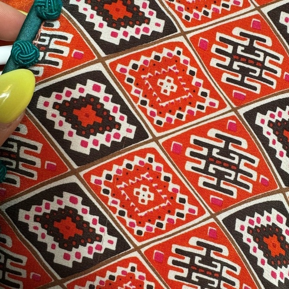 NWT Talitha Collection Almasi-Print Short Kimono Dress 100% Silk XL - Picture 5 of 16